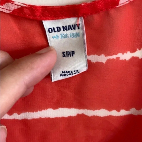 Old Navy Red and White Stripped Tank Top - Picture 5 of 5
